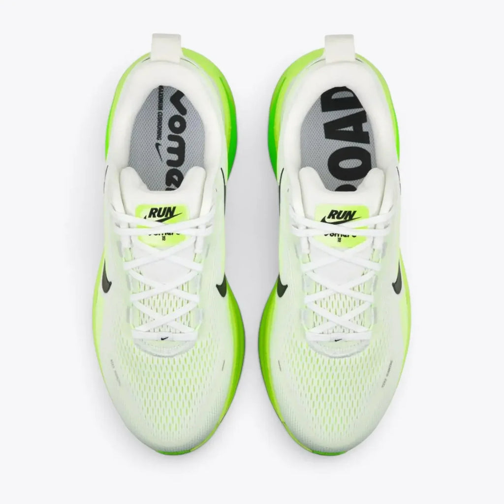 Nike Vomero 18 White Electric Green Volt Running Shoes