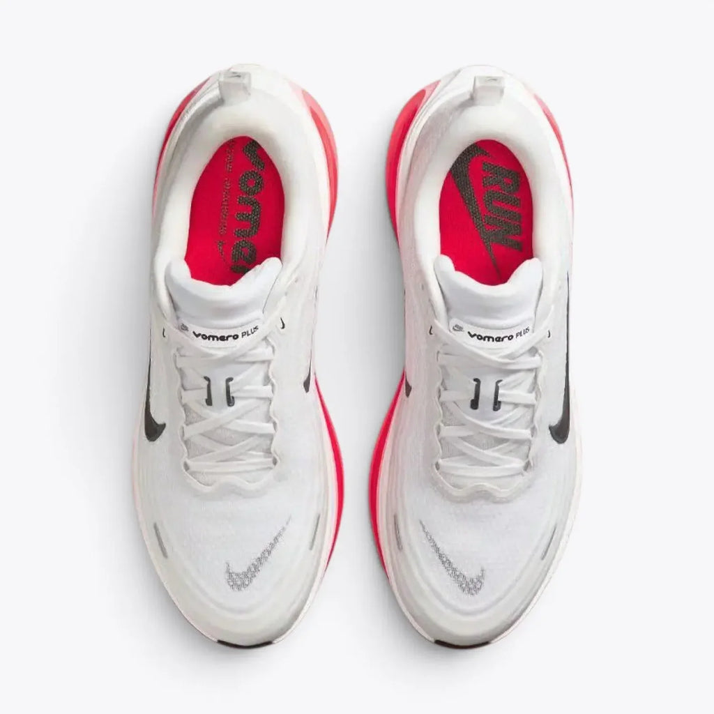 Nike Vomero Plus White Bright Crimson Running Shoes